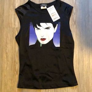 Vintage Bebe Nagel art tank top NWT